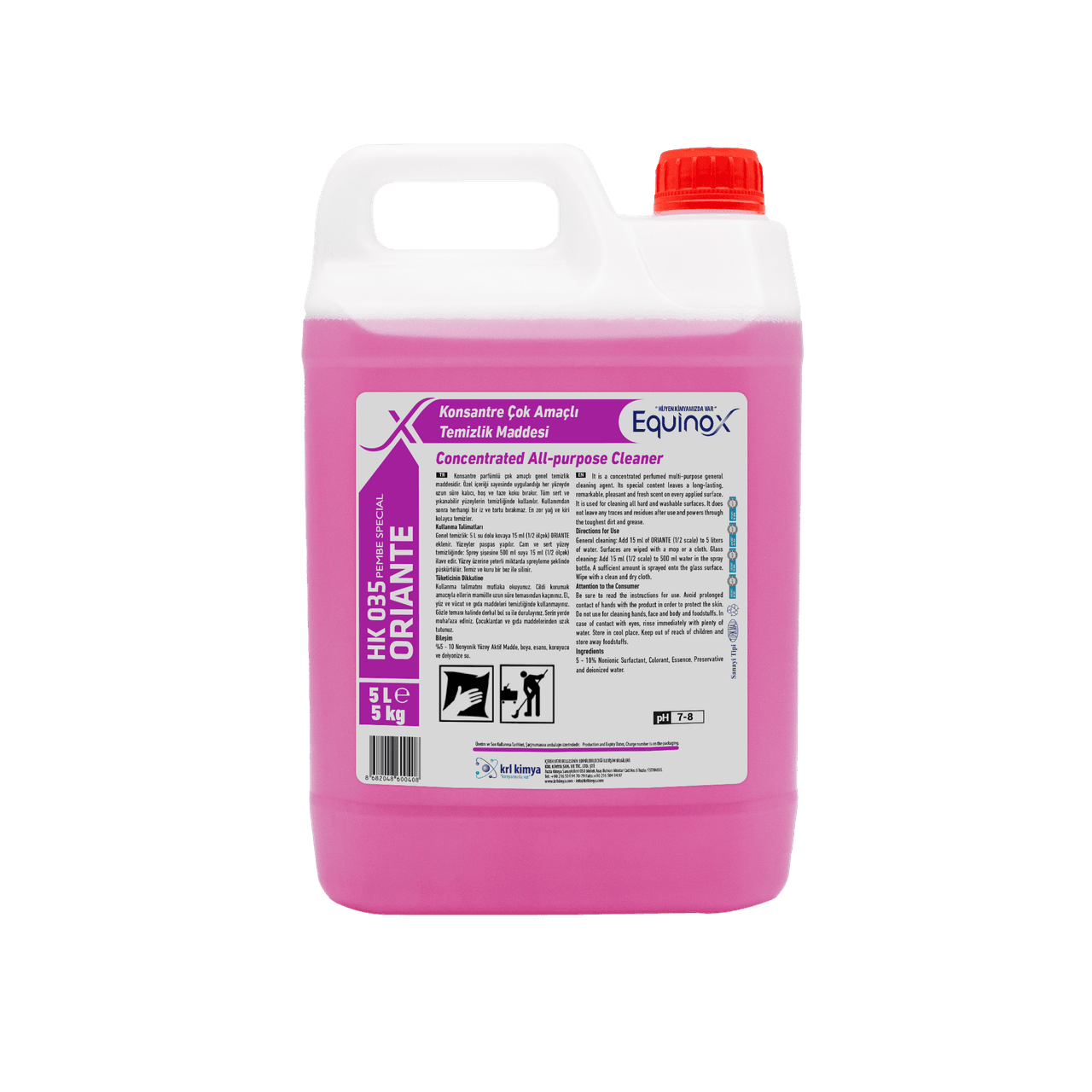 Konsantre Parfümlü Genel Temizlik Maddesi Pembe Special 5 kg – GİMDES Helal Belgeli